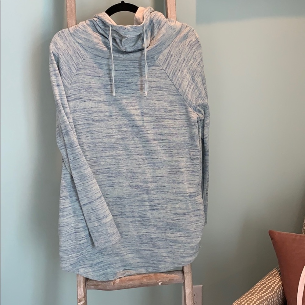 Heathered mint green/blue sweatshirt